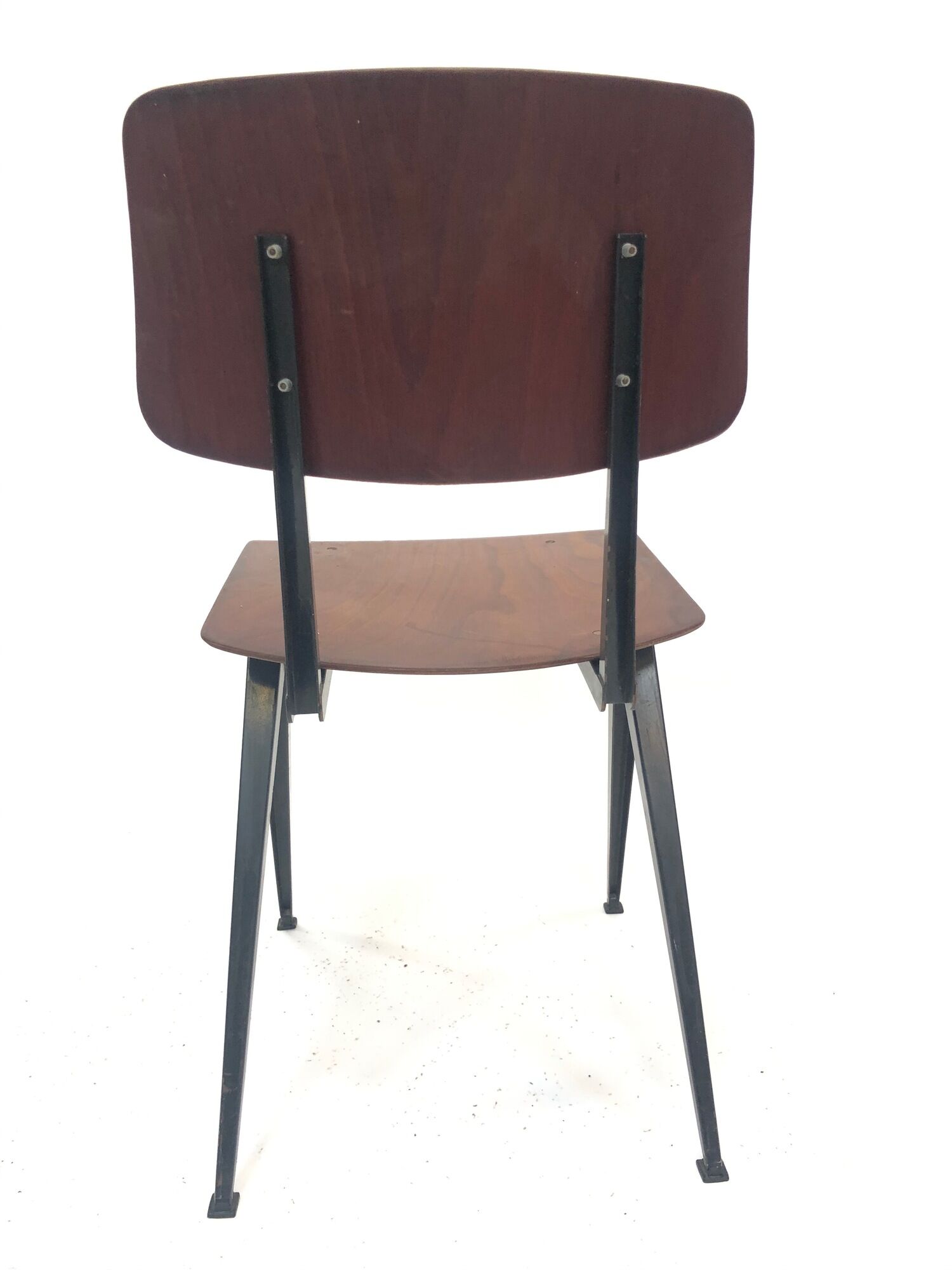 Lot of 4 vintage school chairs Galvanitas S16 Netherlands