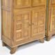 Vintage brutalist wardrobe in solid oak