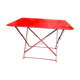 Folding iron garden table