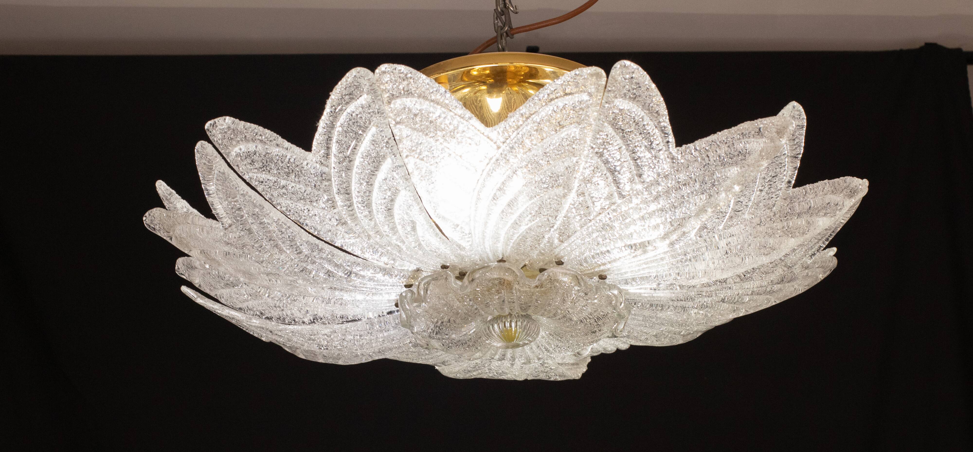 Amalfi, Italian Murano Glass Ceiling Light or Chandelier, 1970s