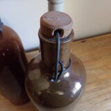 Lot of 3 bottles of varnished sandstone