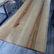 Black metal wood table