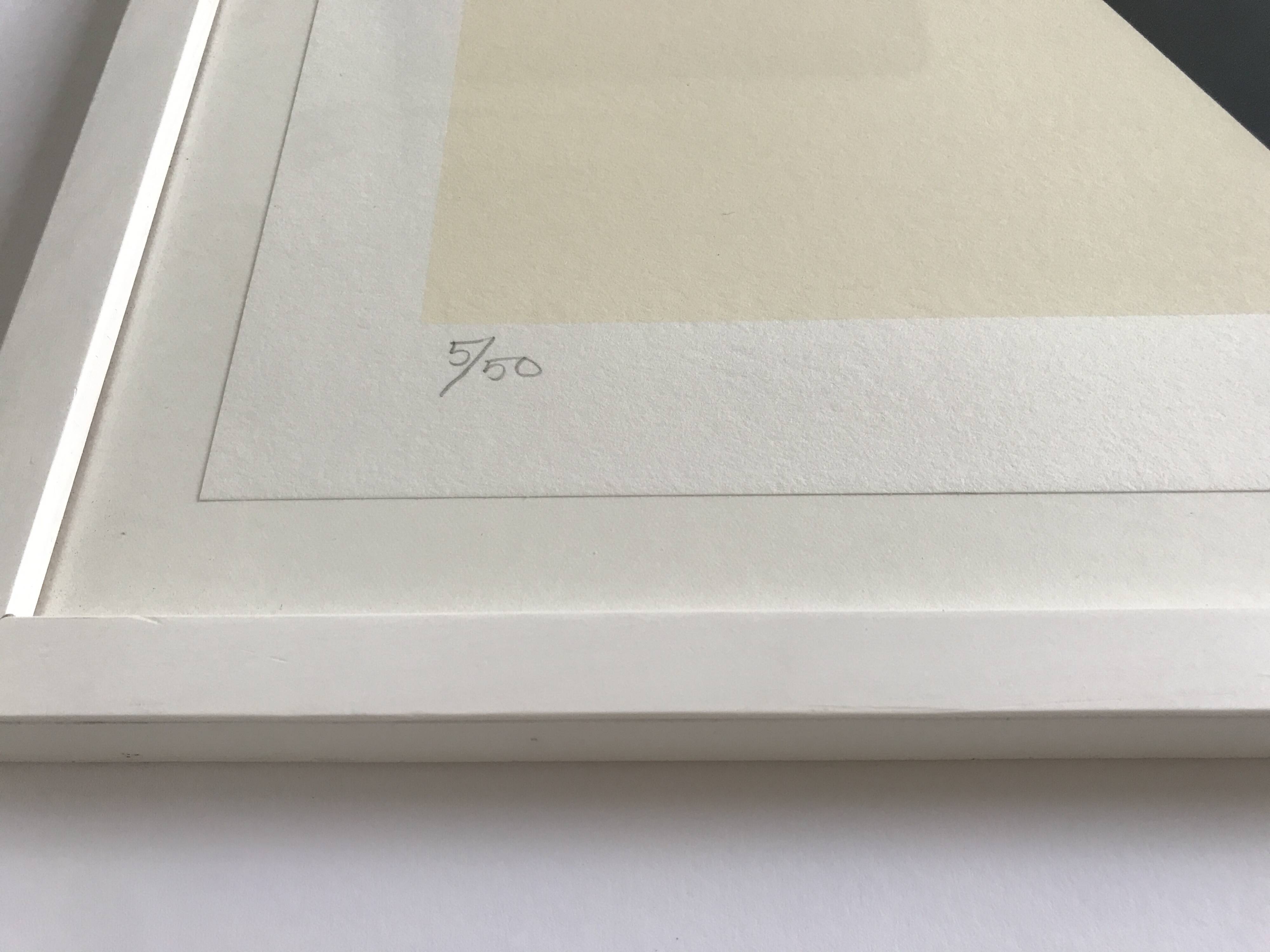 20th Century School, Black square on white background, 1994. Original signed print