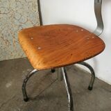 Wood and metal workshop chair