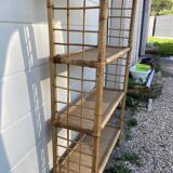 Bookcase Vintage rattan shelf
