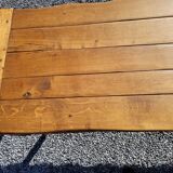Farmhouse table in old solid oak