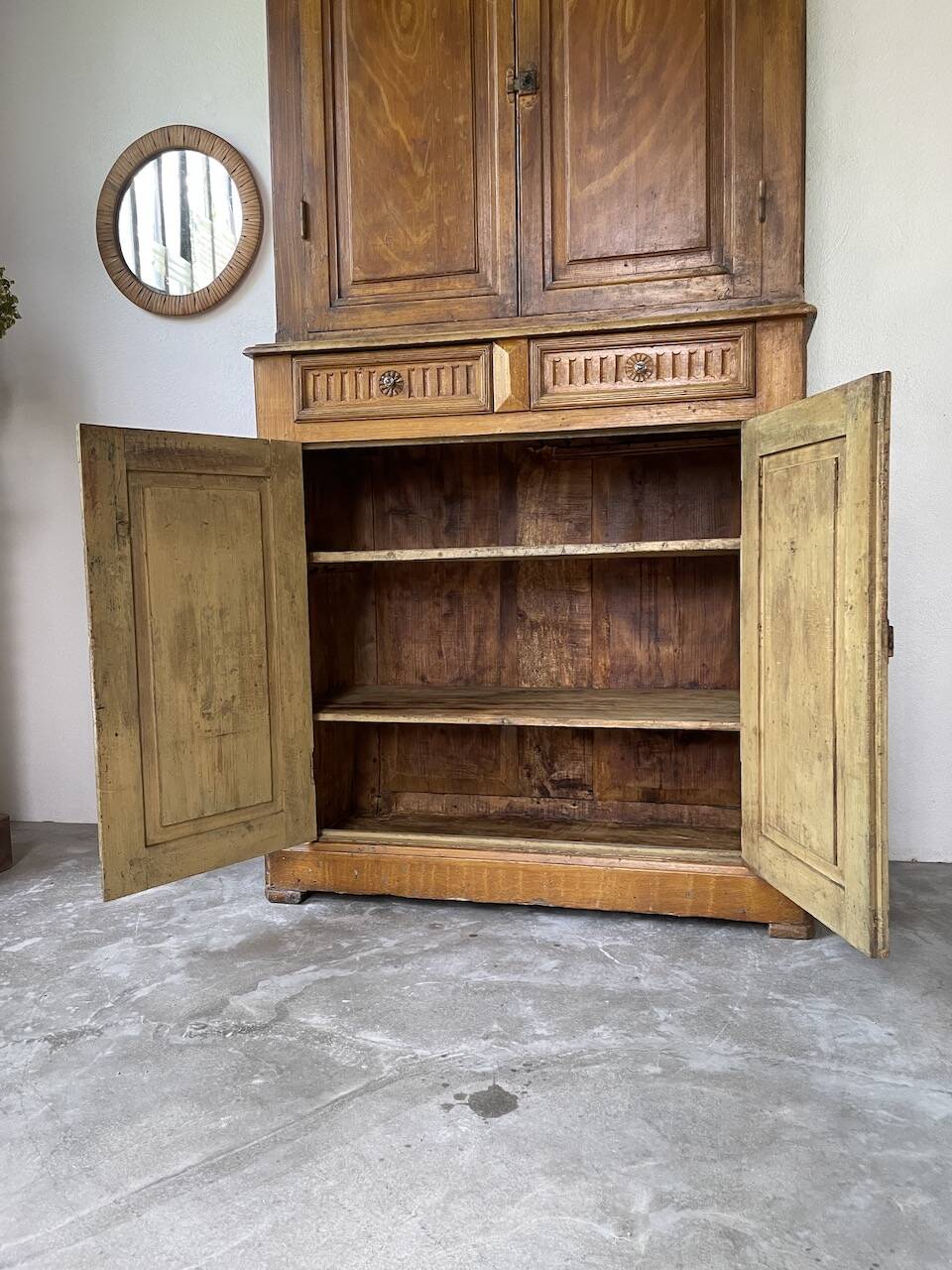 Two-body grocery cabinet, 1900