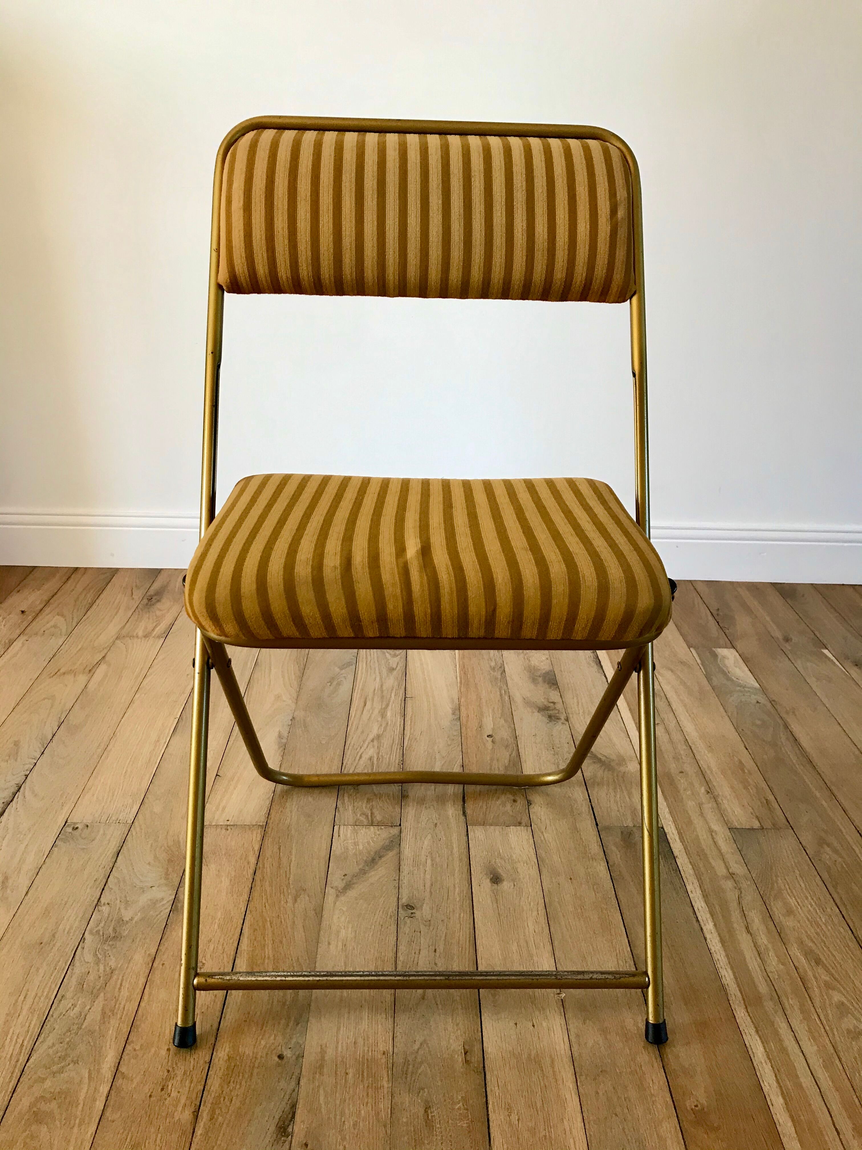folding chair theater style Lafuma 70s