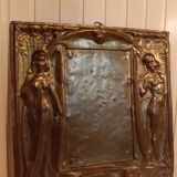 Brass fireplace plate