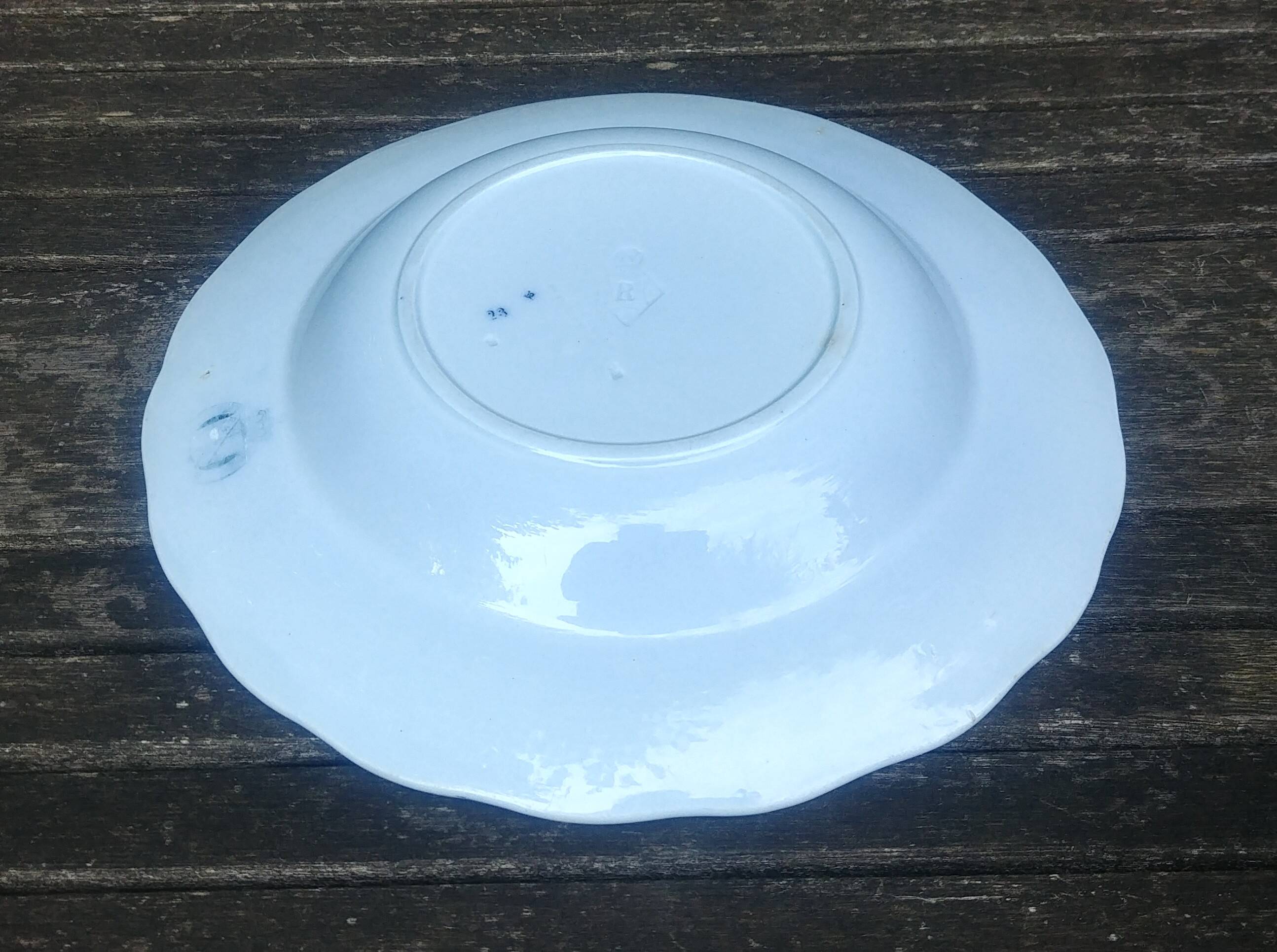 Very old BWM English porcelain plate/serving dish from Brown Westhead Moor