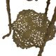 Table d'appoint en laiton de style Art Nouveau