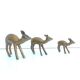 Brass fawn trio
