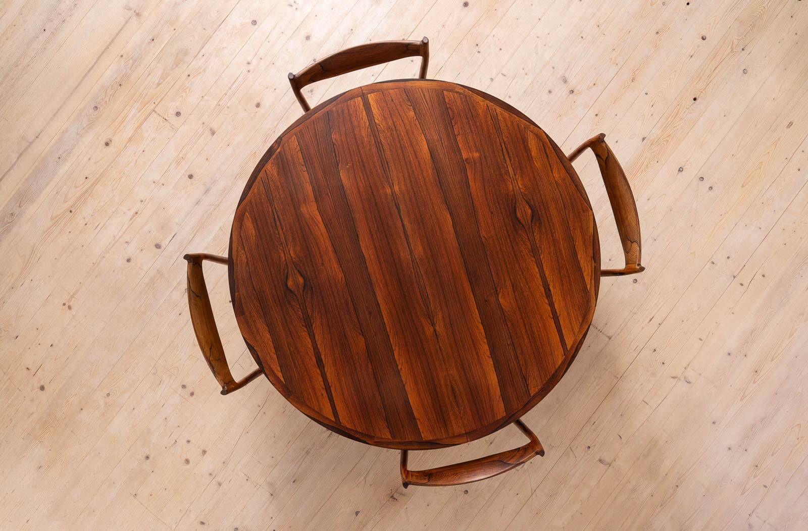 Torbjørn Afdal Darby Dining Set with Six Chairs & Extendable Table, 1960s
