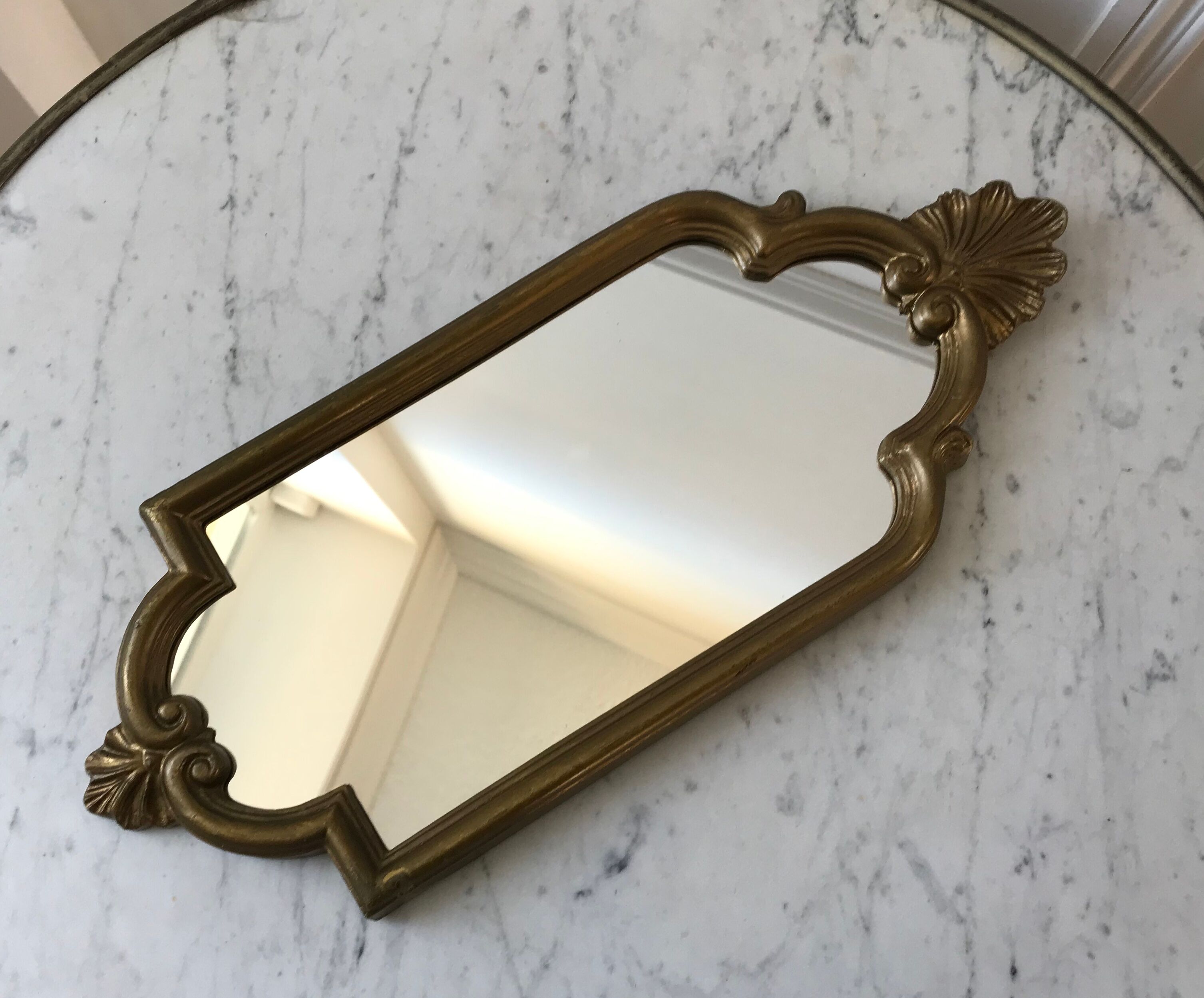 Mirror in gilded wood 40s-50s