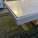 Table basse en travertin vintage