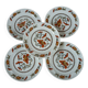 5 small antique Sarreguemines plates
