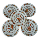5 petites assiettes anciennes Sarreguemines 
