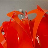 Red Acrylic Mid Century Modern Lamp