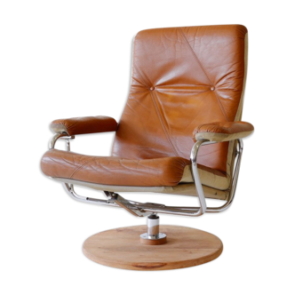 Leather chair, 70s