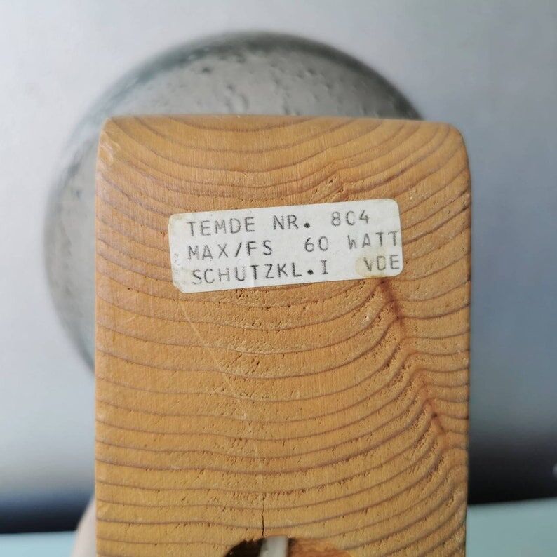 Vintage table lamp Temde Leuchten, 1970