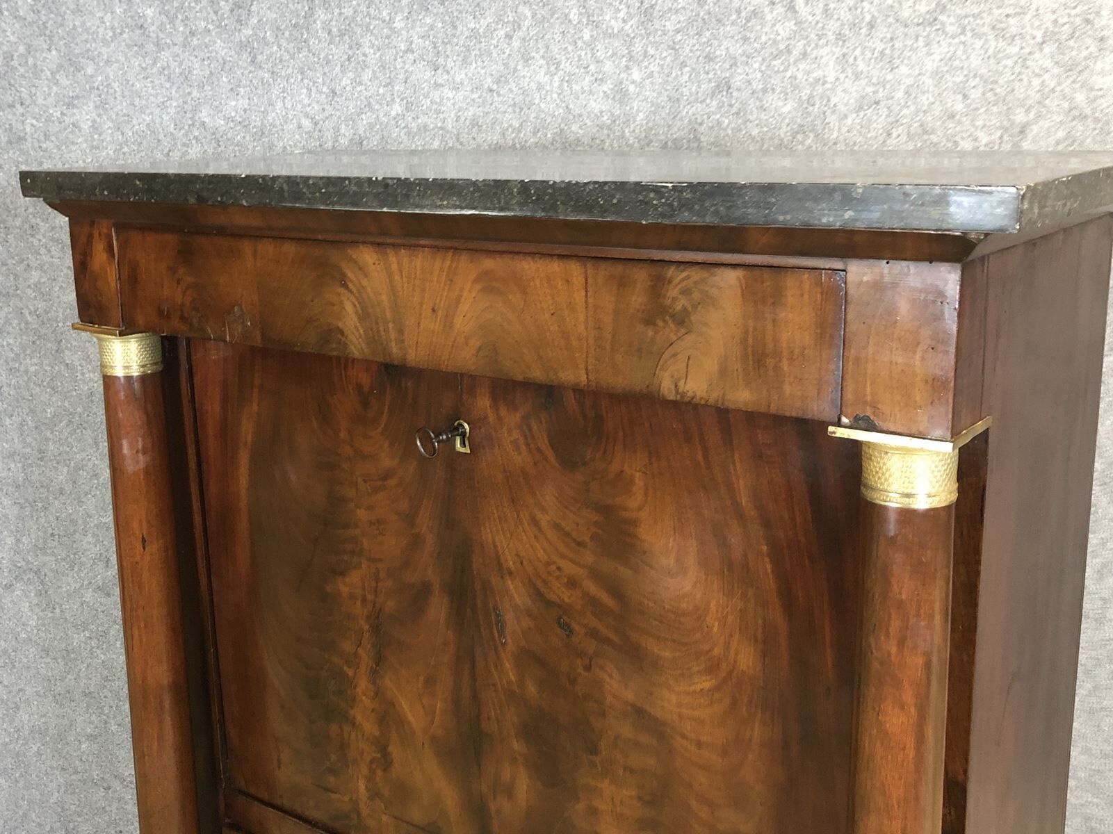 Mahogany empire writing desk 19th century