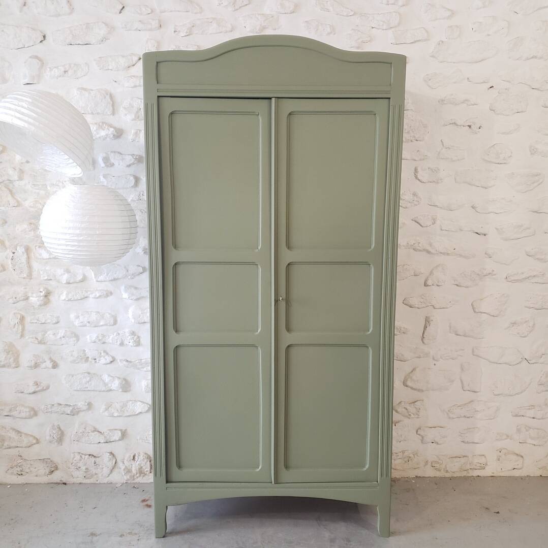 Olive green wardrobe