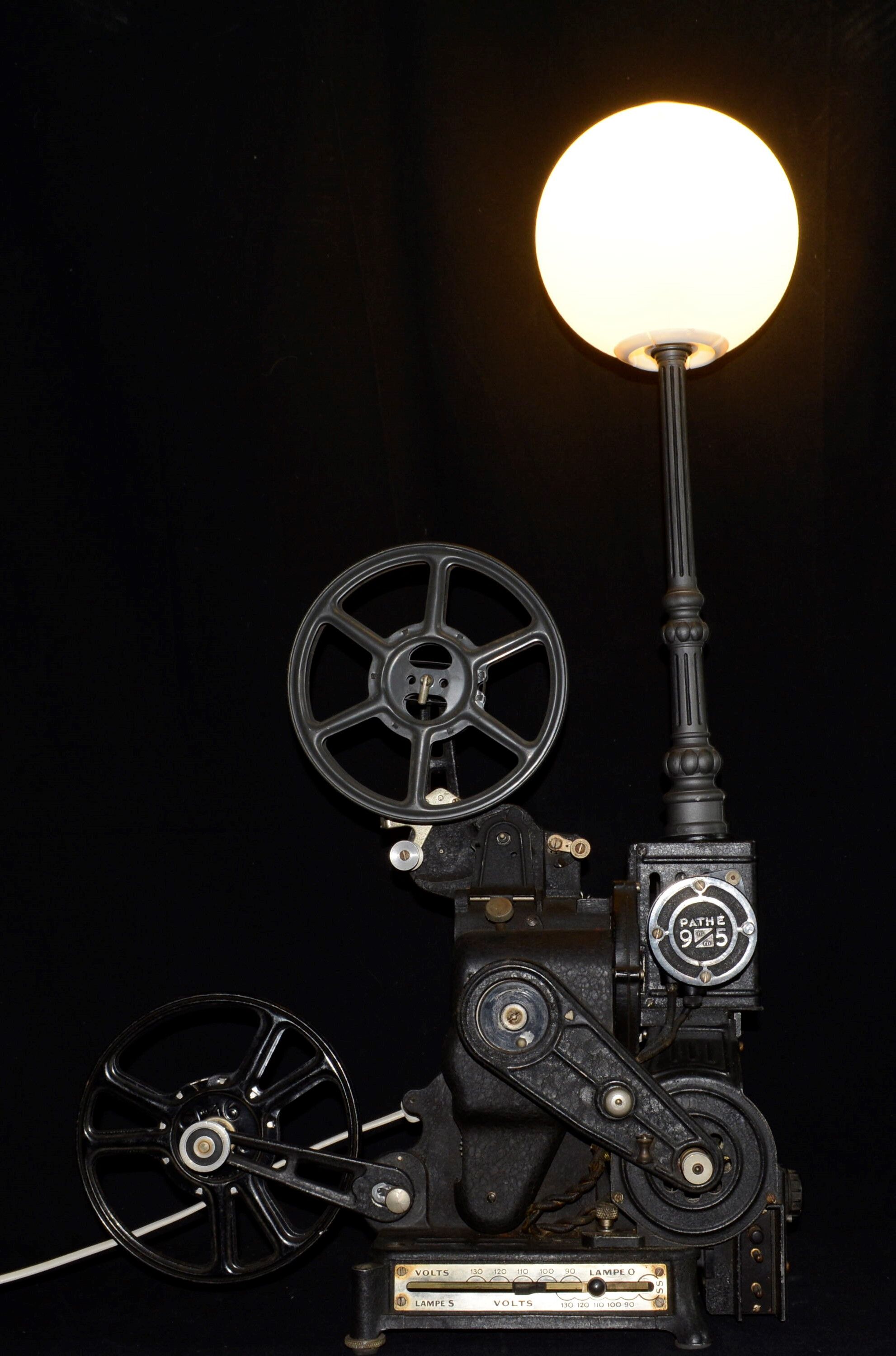 Cinema projector lamp Pathé Lux 1931, atypical industrial.