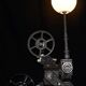 Cinema projector lamp Pathé Lux 1931, atypical industrial.
