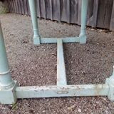 Old patinated table turned wood