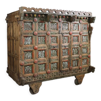 Indian carved chest