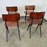 Set of 4 Spinstoel chairs for Marko 60s Netherlands