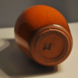 Orange German ceramic vase
