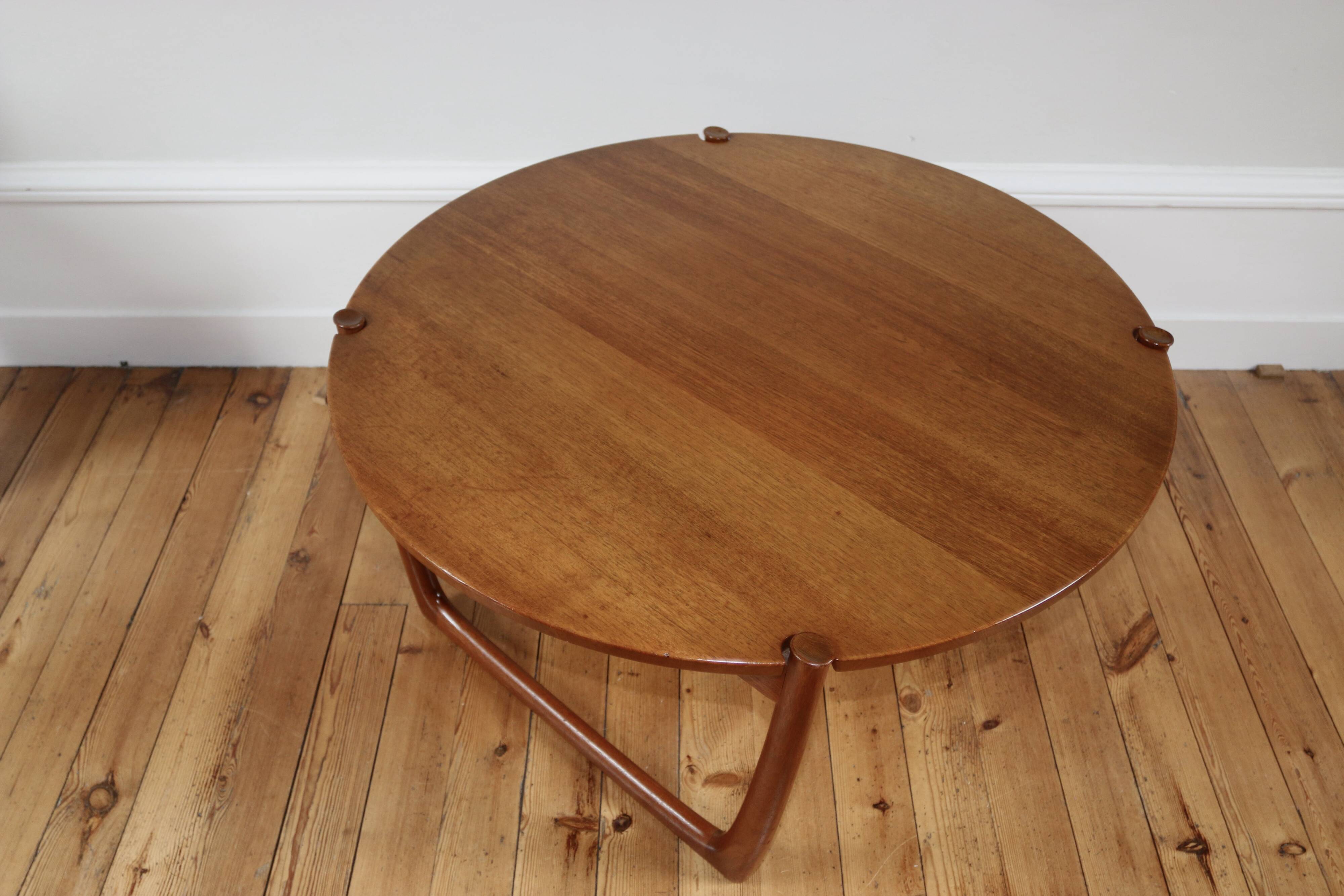 Scandinavian vintage teak coffee table Peter Hvidt and Orla Mølgaard, 1960s