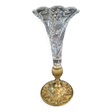 Cornet or tulip vase, centrepiece, Baccarat crystal 19th century
