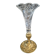 Cornet or tulip vase, centrepiece, Baccarat crystal 19th century
