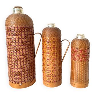 Old insulated bamboo bamboo bottles