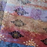 Contemporary artistry meets vintage Bukhara rug, 95cm x 154cm, 1950s