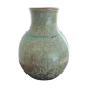 Vase boule émaillé et cristallisé signé