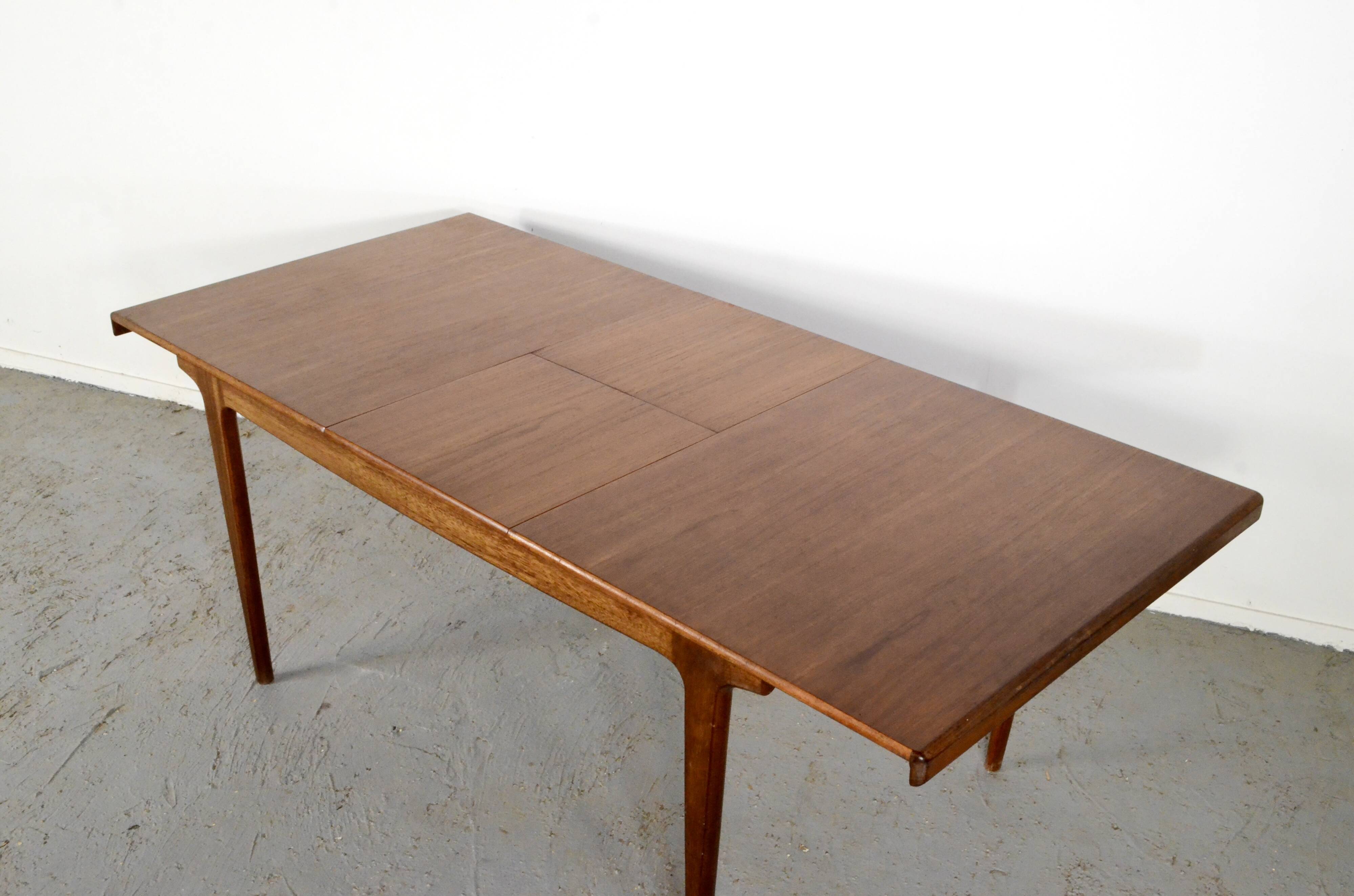 Danish Midcentury Extending Teak Table.