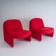 Set of 2 Alky Chairs by Giancarlo Piretti for Anonima Castelli