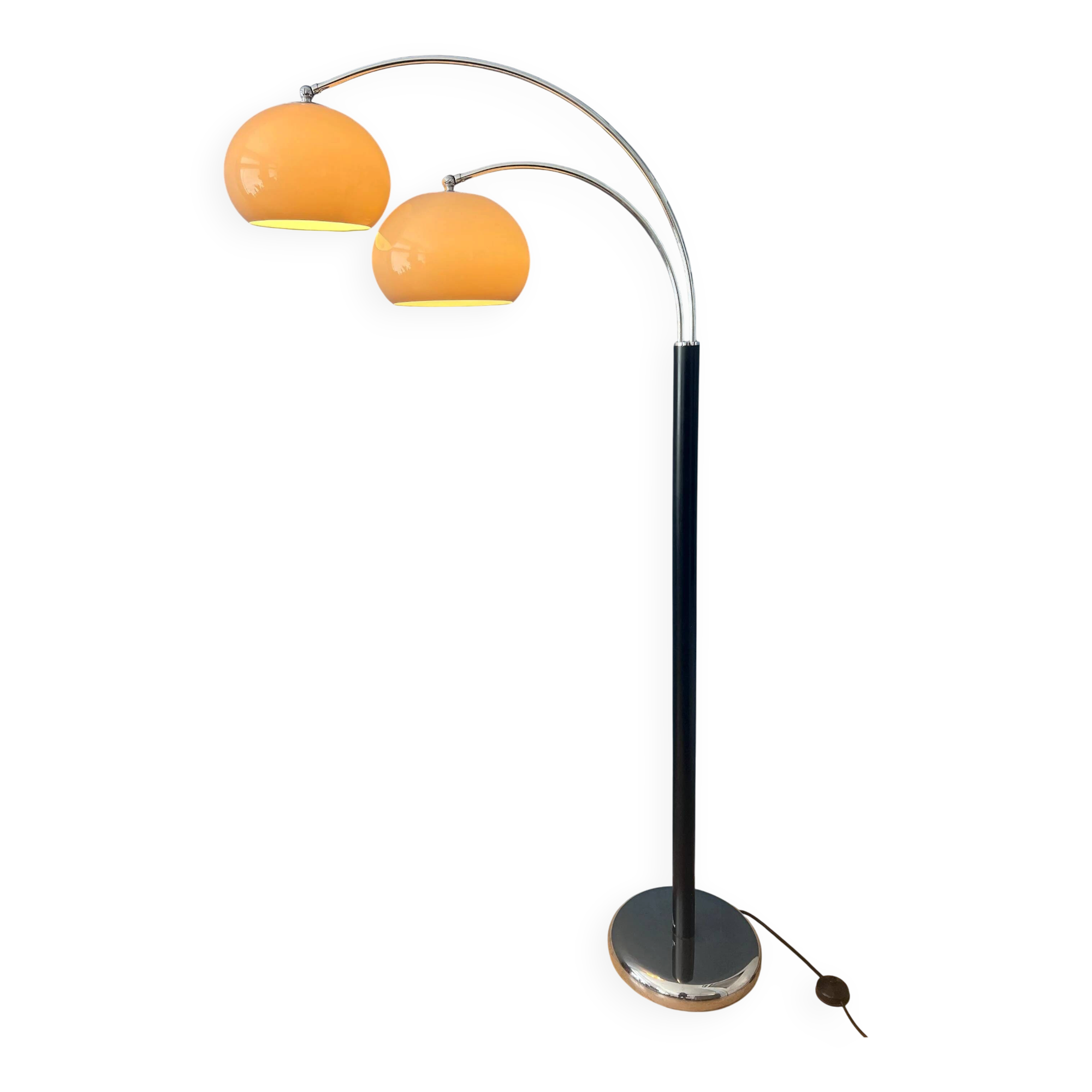 Dijkstra Mid-Century double arc mushroom floor lamp