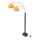 Dijkstra Mid-Century double arc mushroom floor lamp