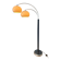 Dijkstra Mid-Century double arc mushroom floor lamp