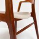 Ensemble de 4 chaises rembourrées Hartmut Lohmeyer pour Wilkhahn, années 1960.