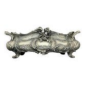 Large table planter in silvered bronze, Louis XV style.