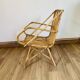 Fauteuil cubique en rotin