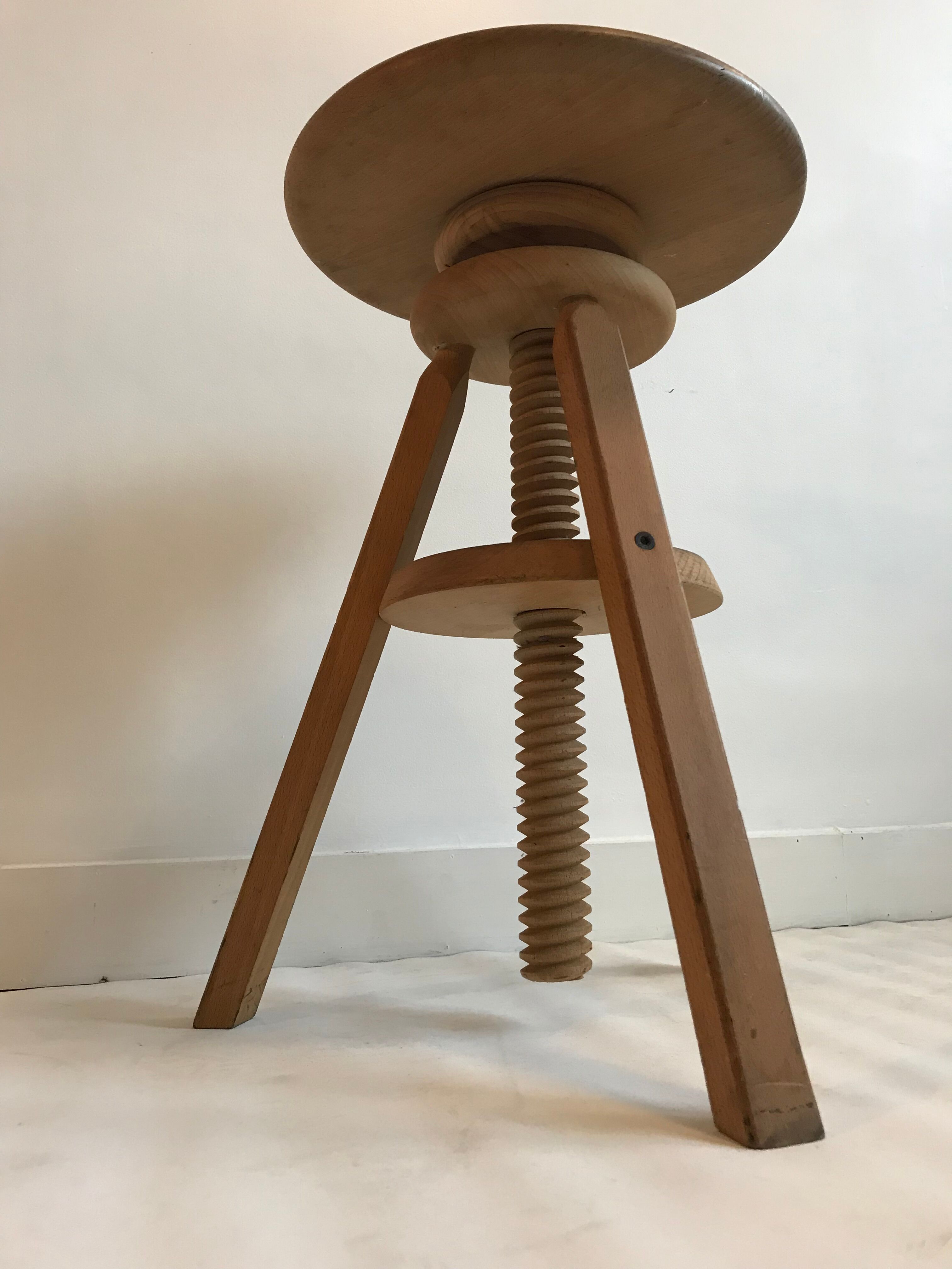 Architect wooden stool