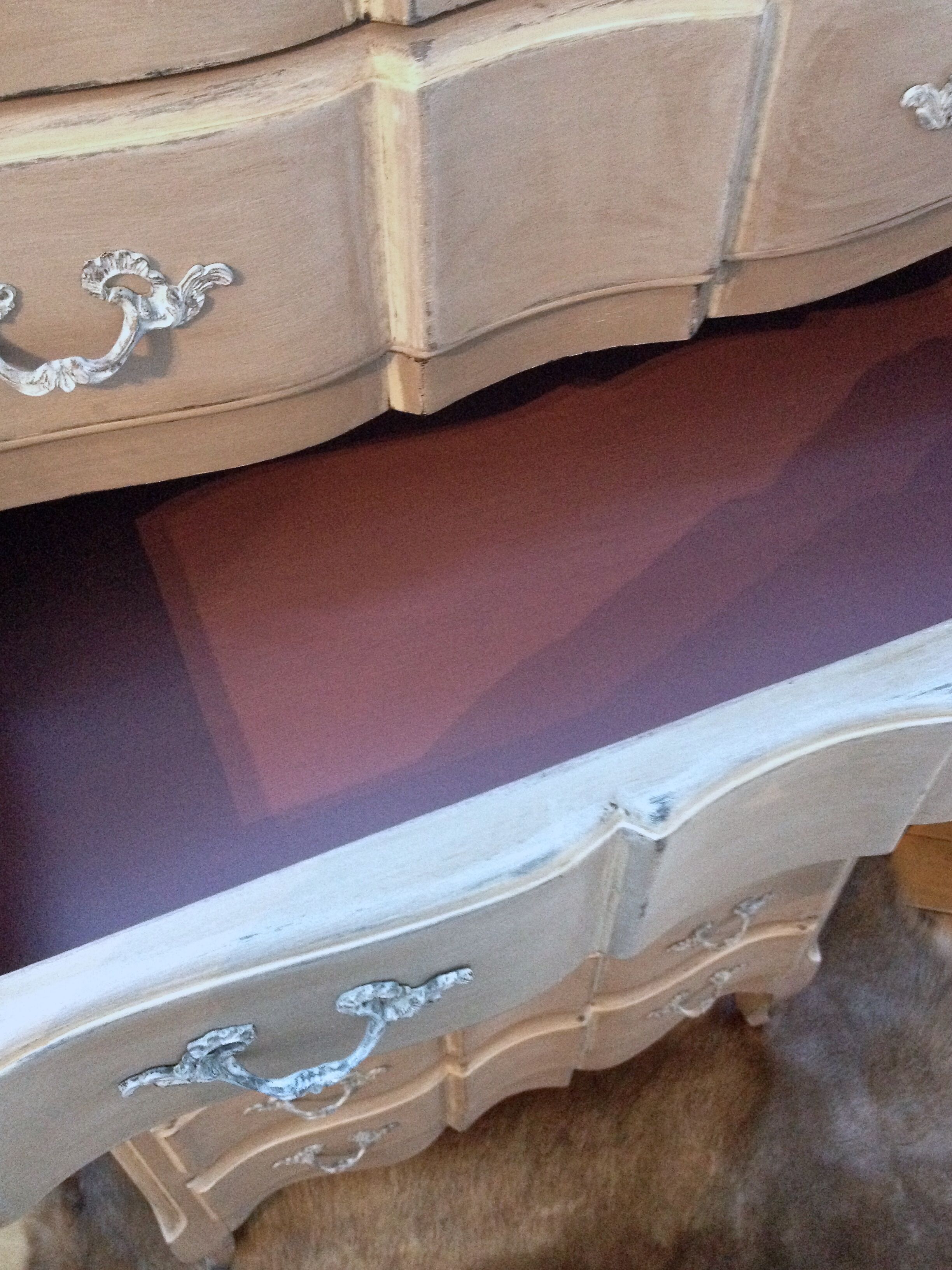 Semainier arbalète de style Louis XV sept tiroirs