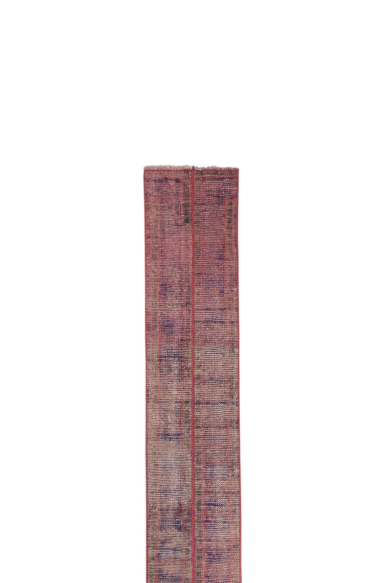 Vintage Turkish hallway rug 46x373 cm
