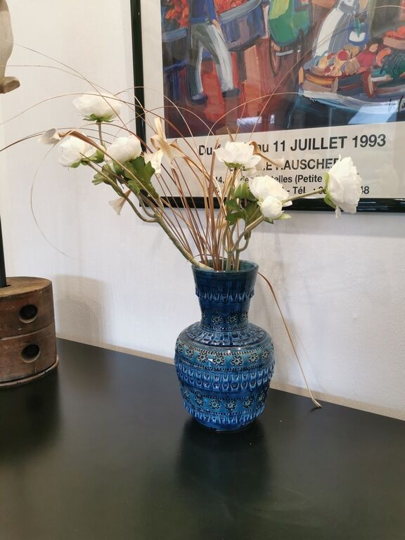 Blue vase by Aldo Londi